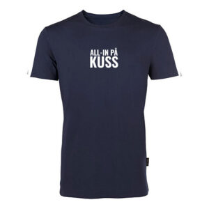 T-shirt - 'ALL-IN PÅ KUSS' – navy